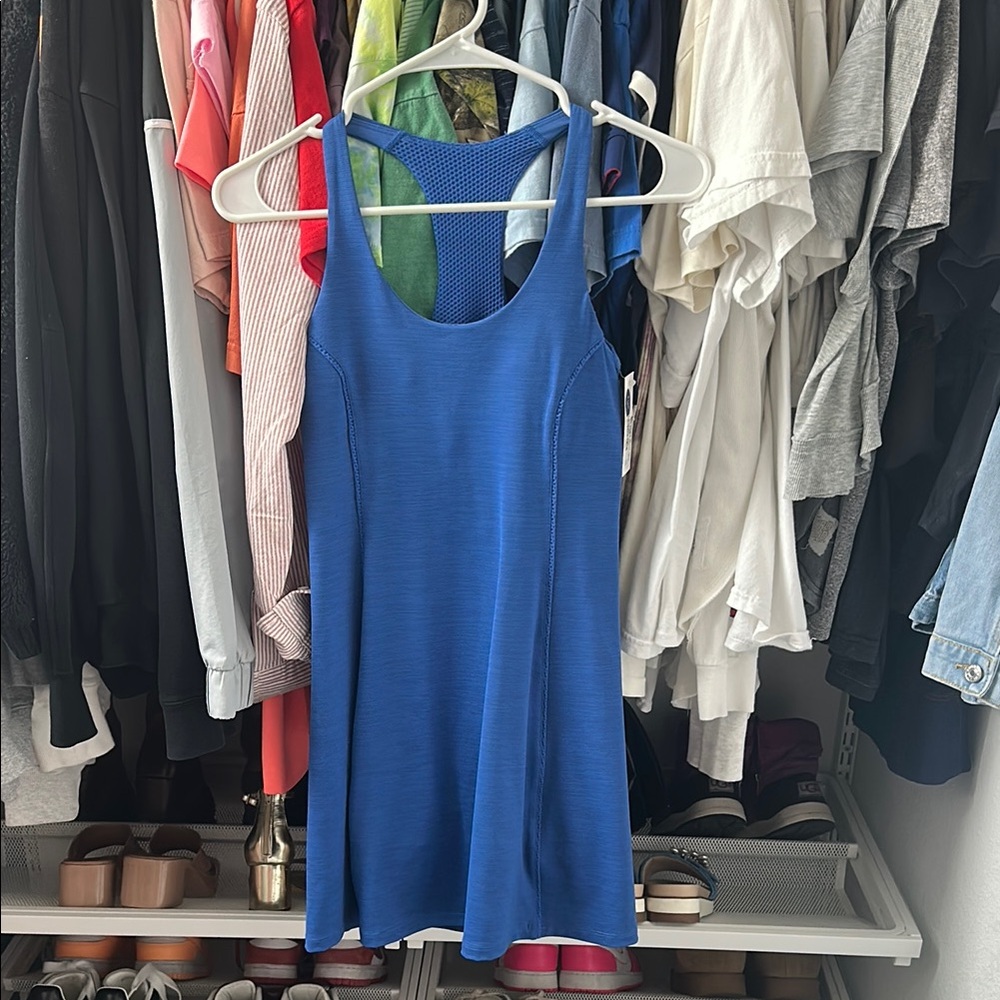 Outdoor Voices Blue Mini Tank Dress